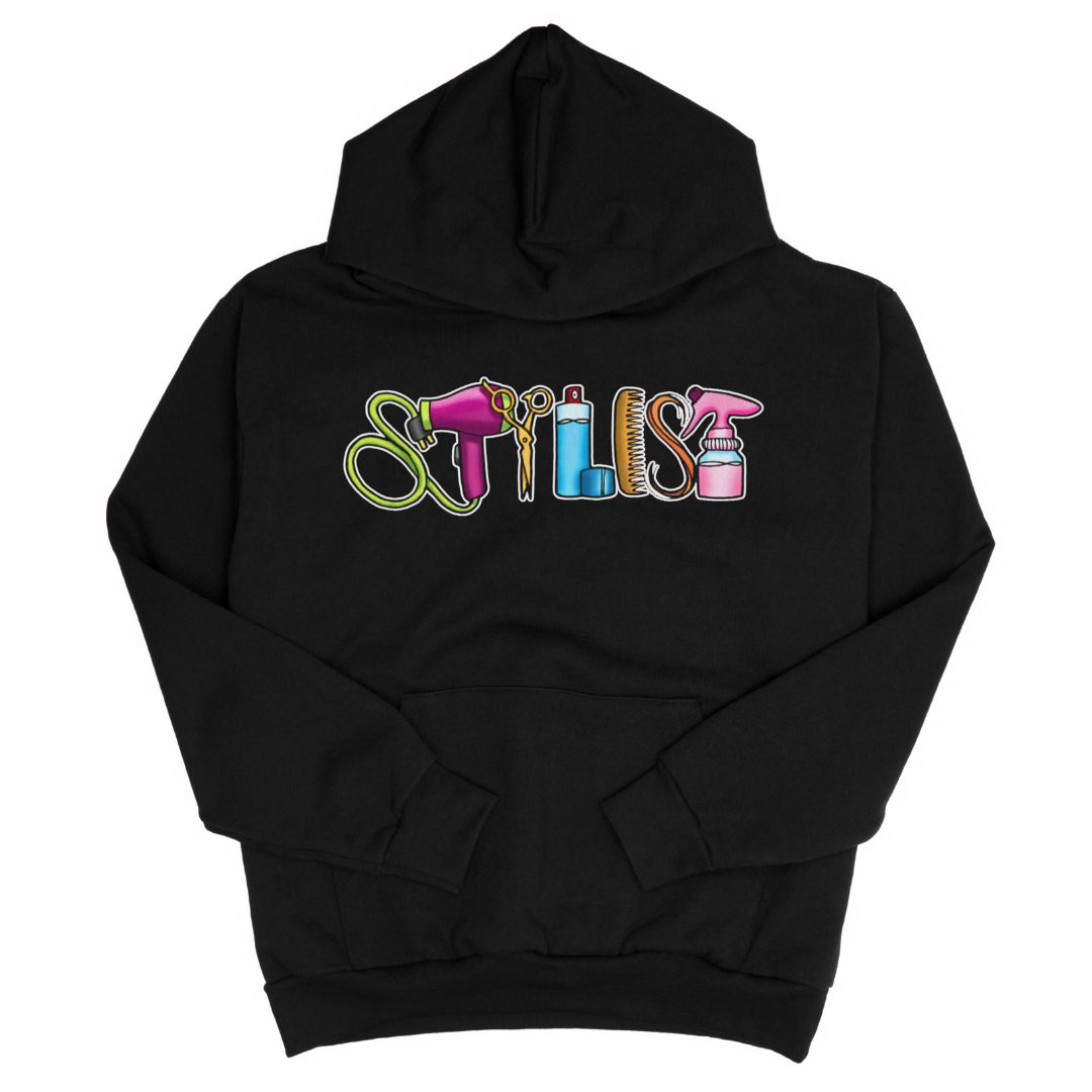 Hair stylist adult hoodie