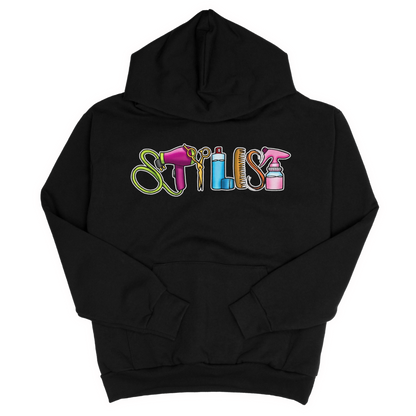 Hair stylist adult hoodie