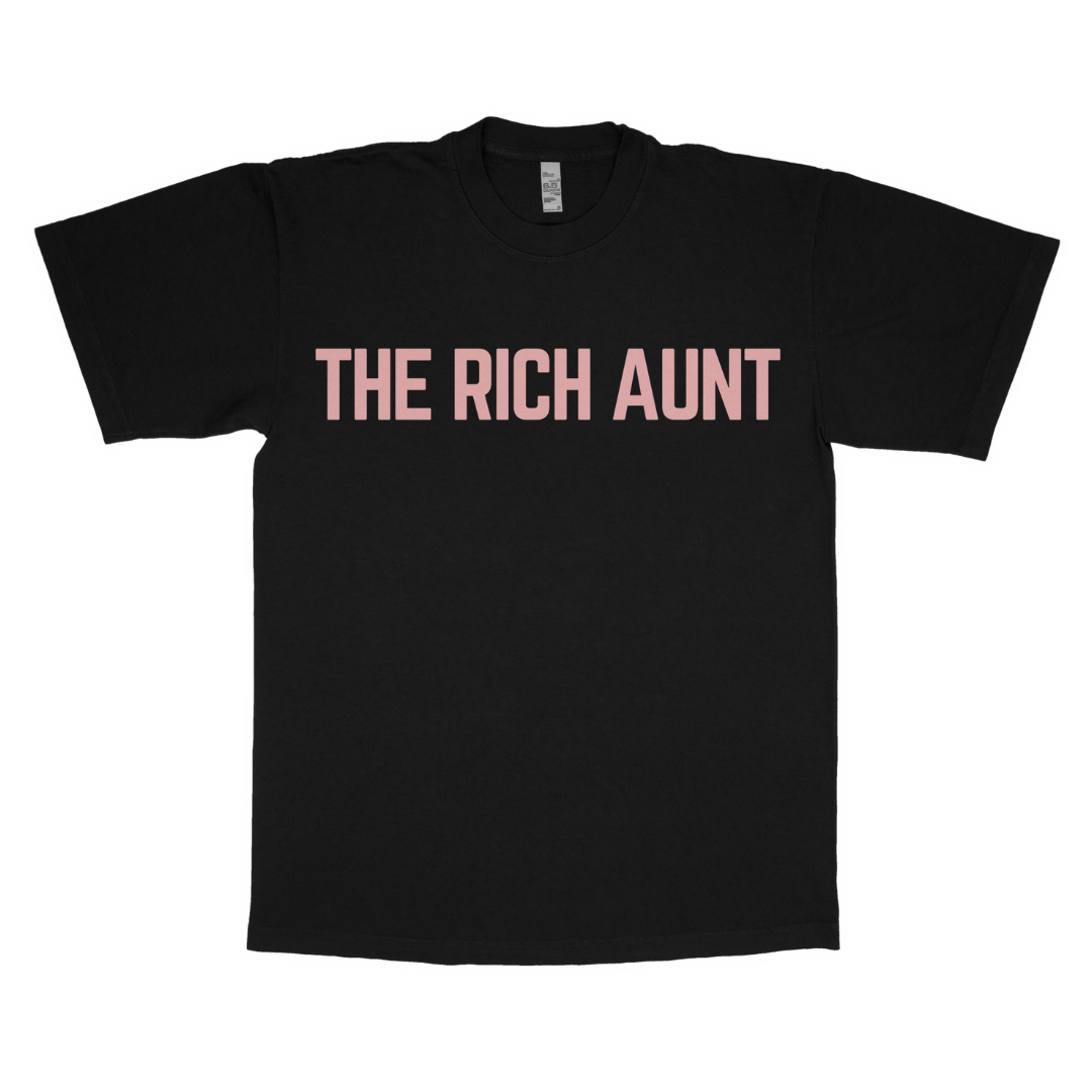 The rich aunt adult t-shirt