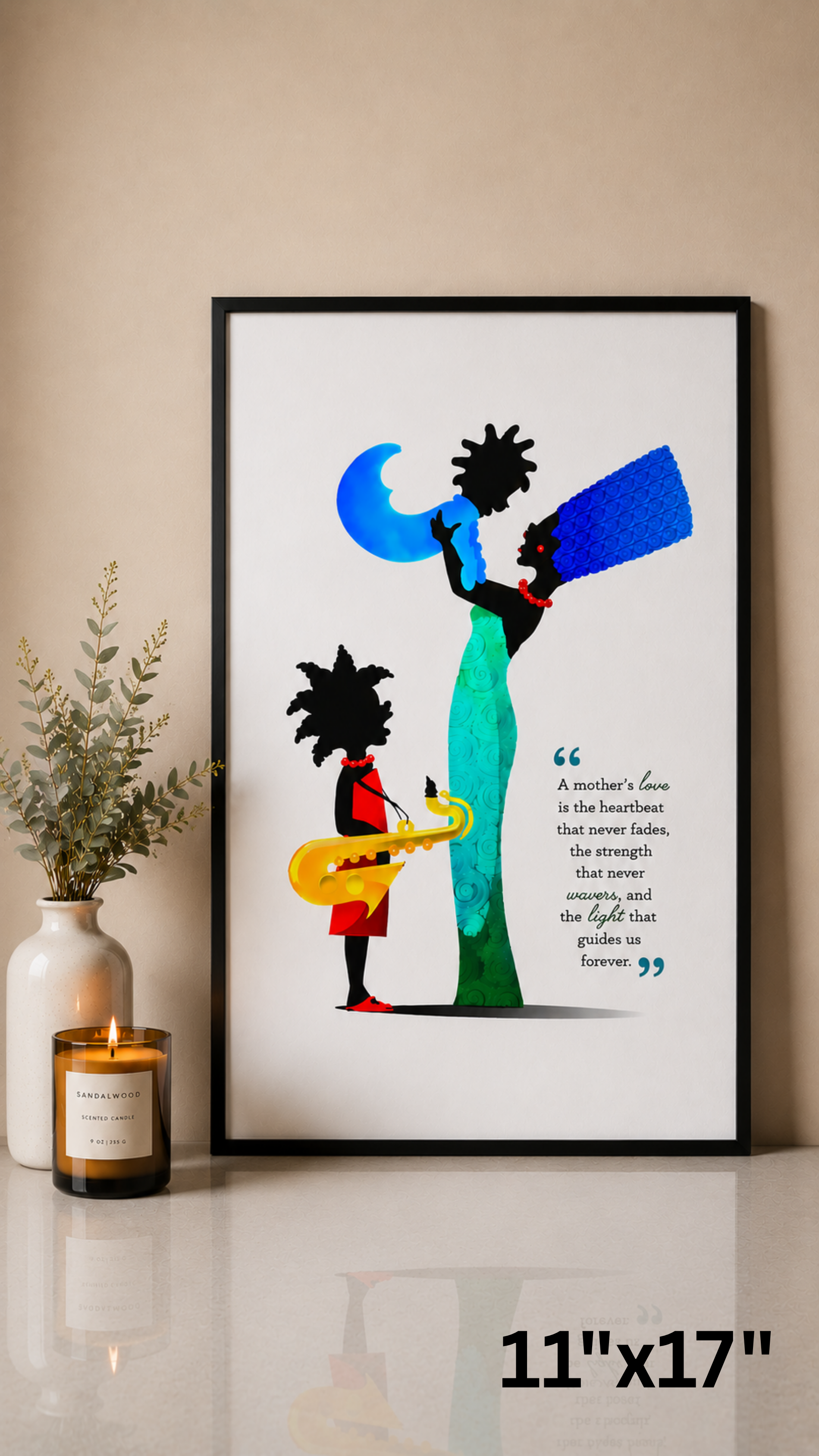 A Mother's Love matte wall poster