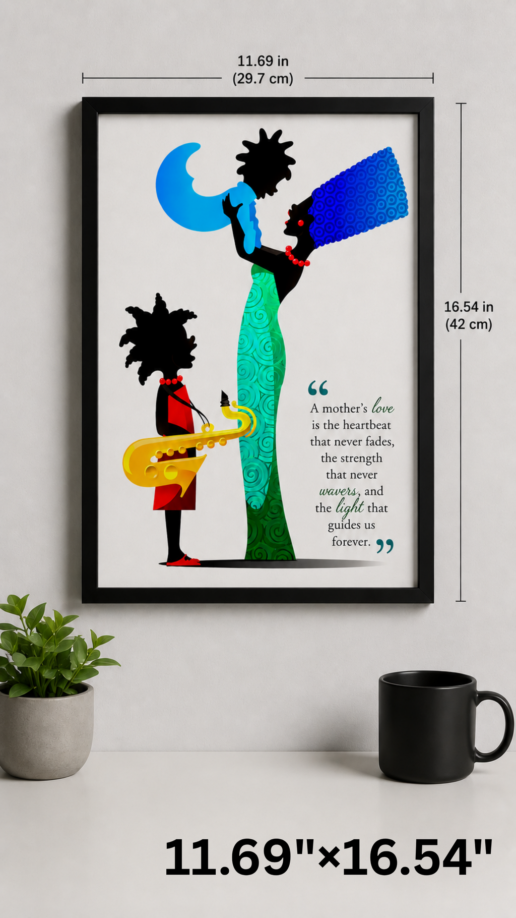 A Mother's Love matte wall poster