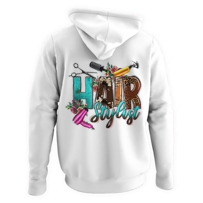 Hair stylist adult hoodie