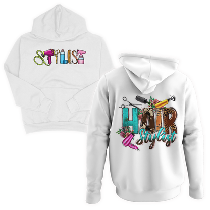 Hair stylist adult hoodie