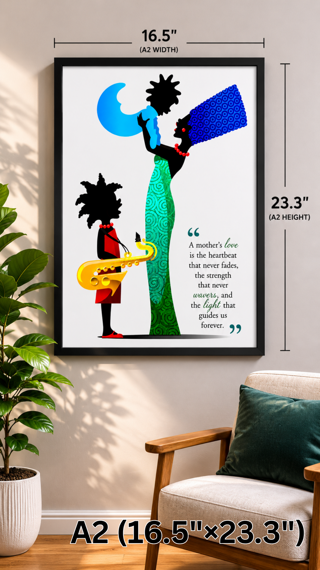 A Mother's Love matte wall poster