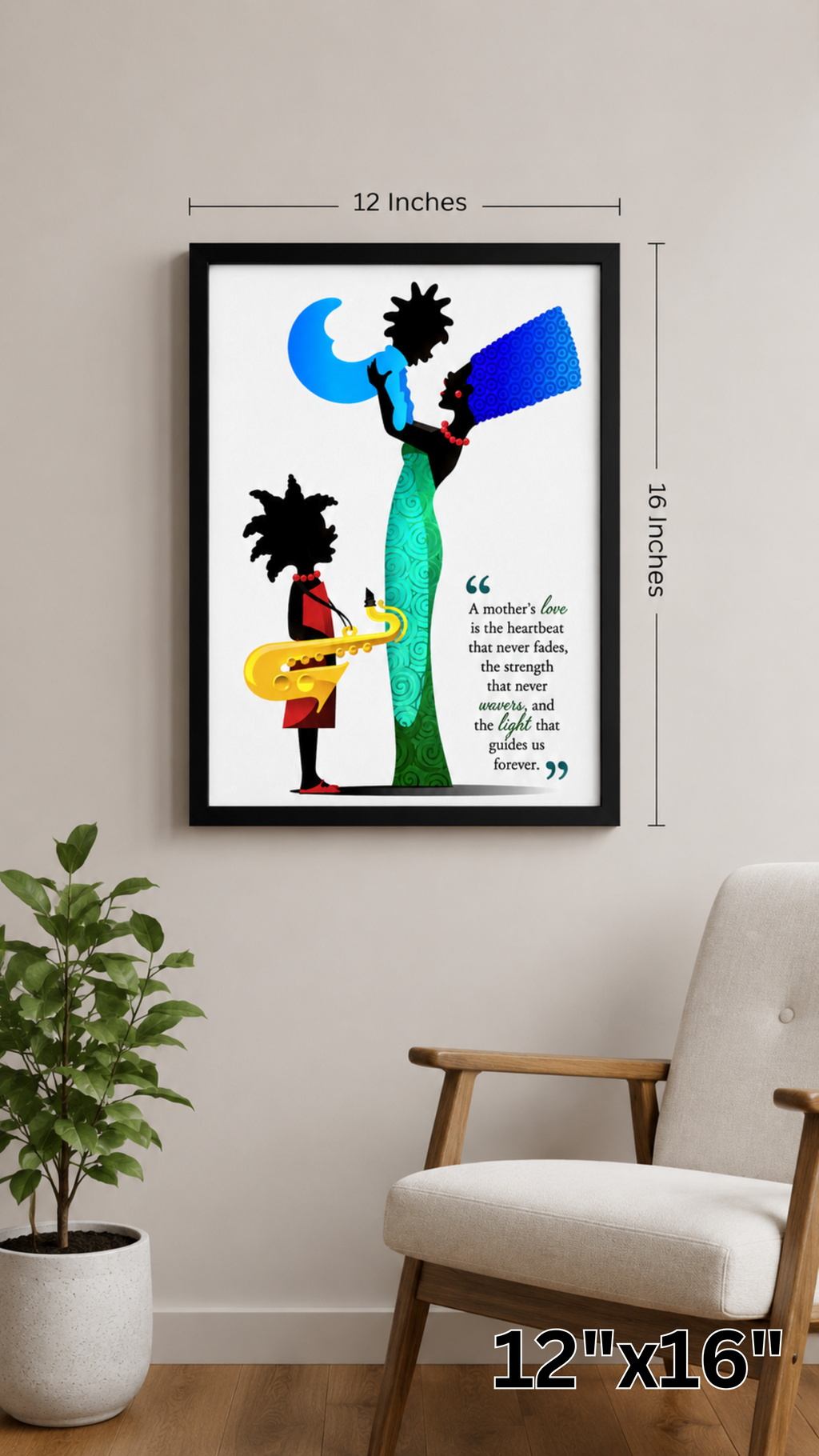 A Mother's Love matte wall poster