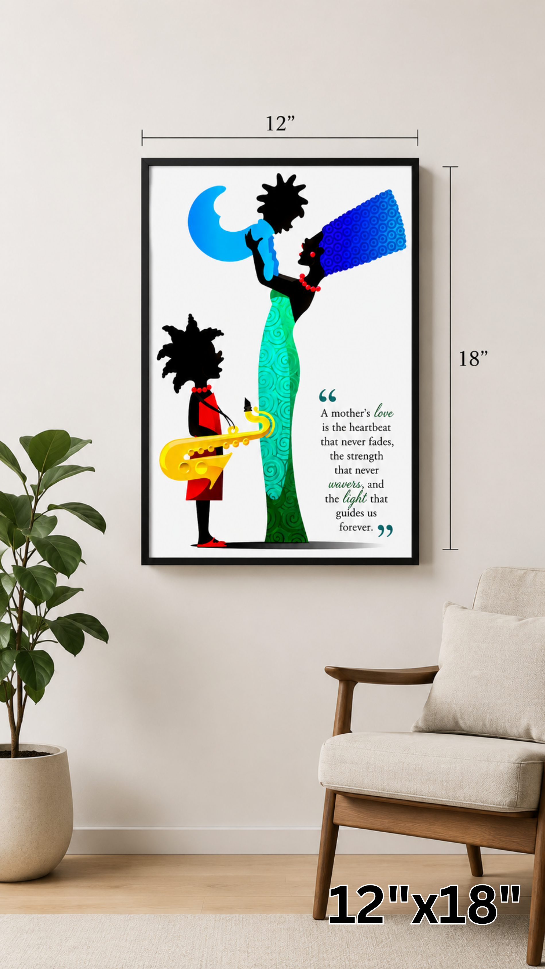 A Mother's Love matte wall poster