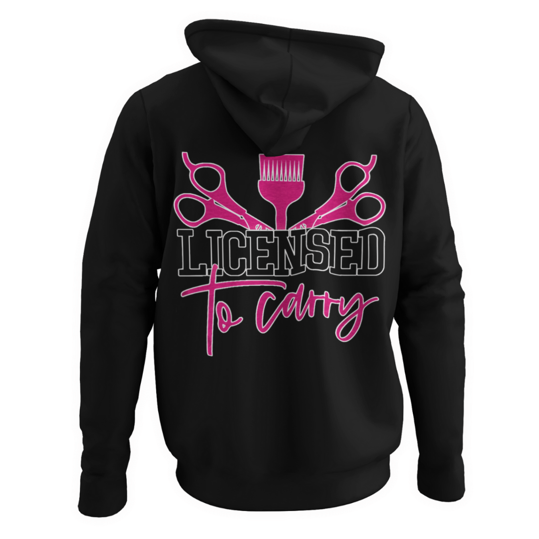 Licensed to carry adult hoodie