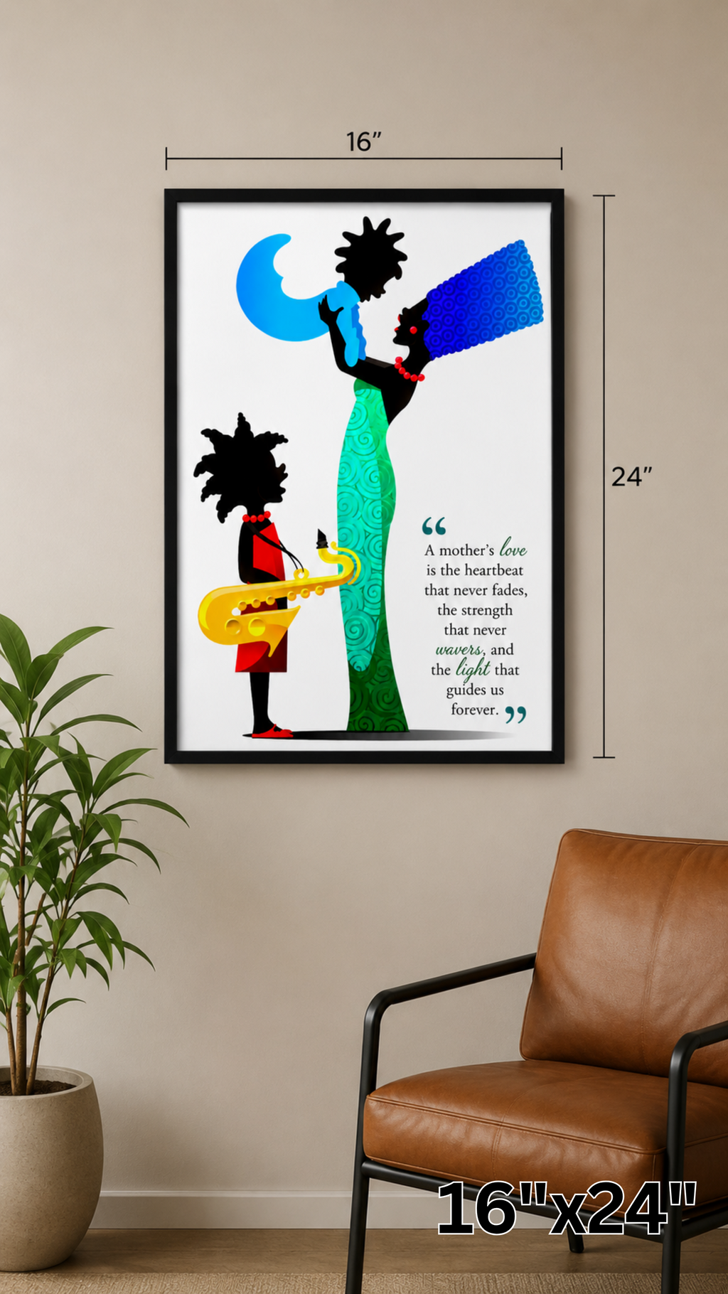 A Mother's Love matte wall poster