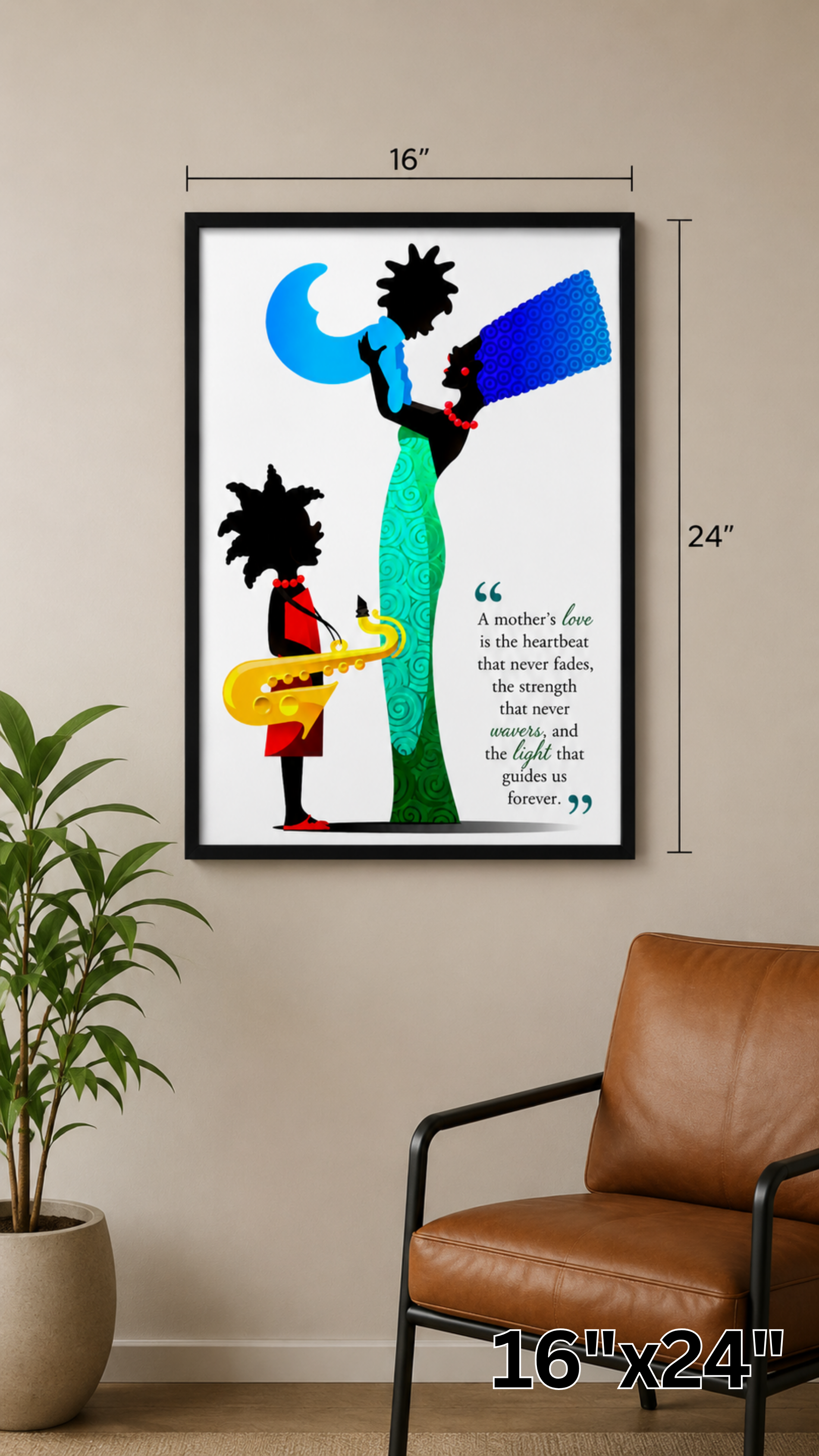 A Mother's Love matte wall poster