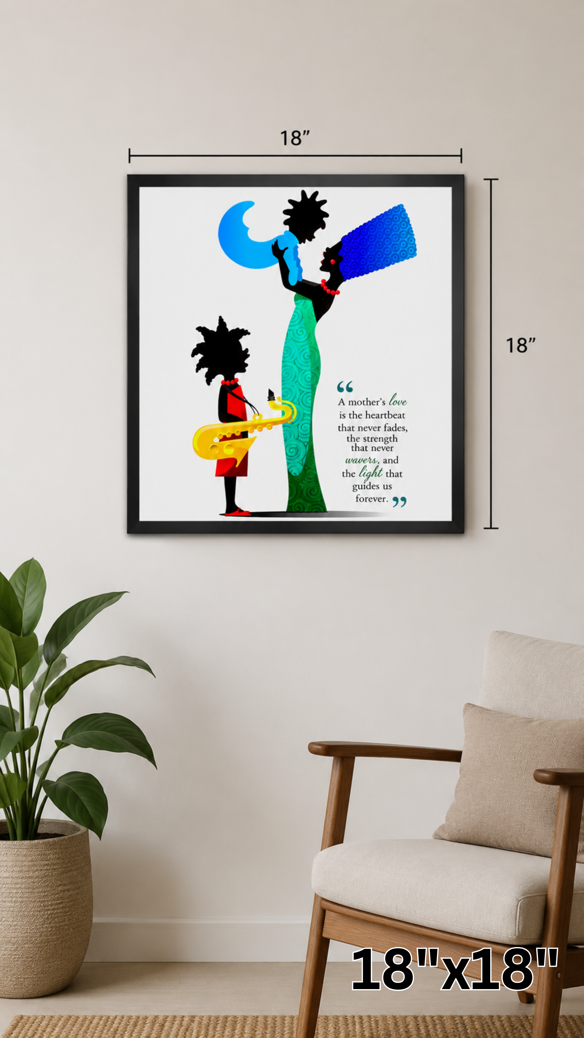 A Mother's Love matte wall poster