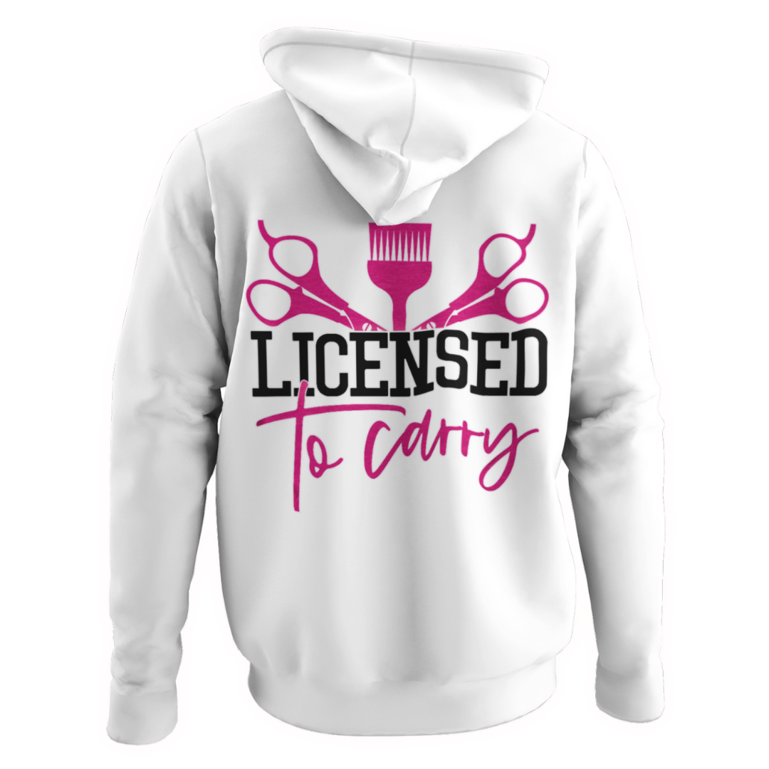 Licensed to carry adult hoodie