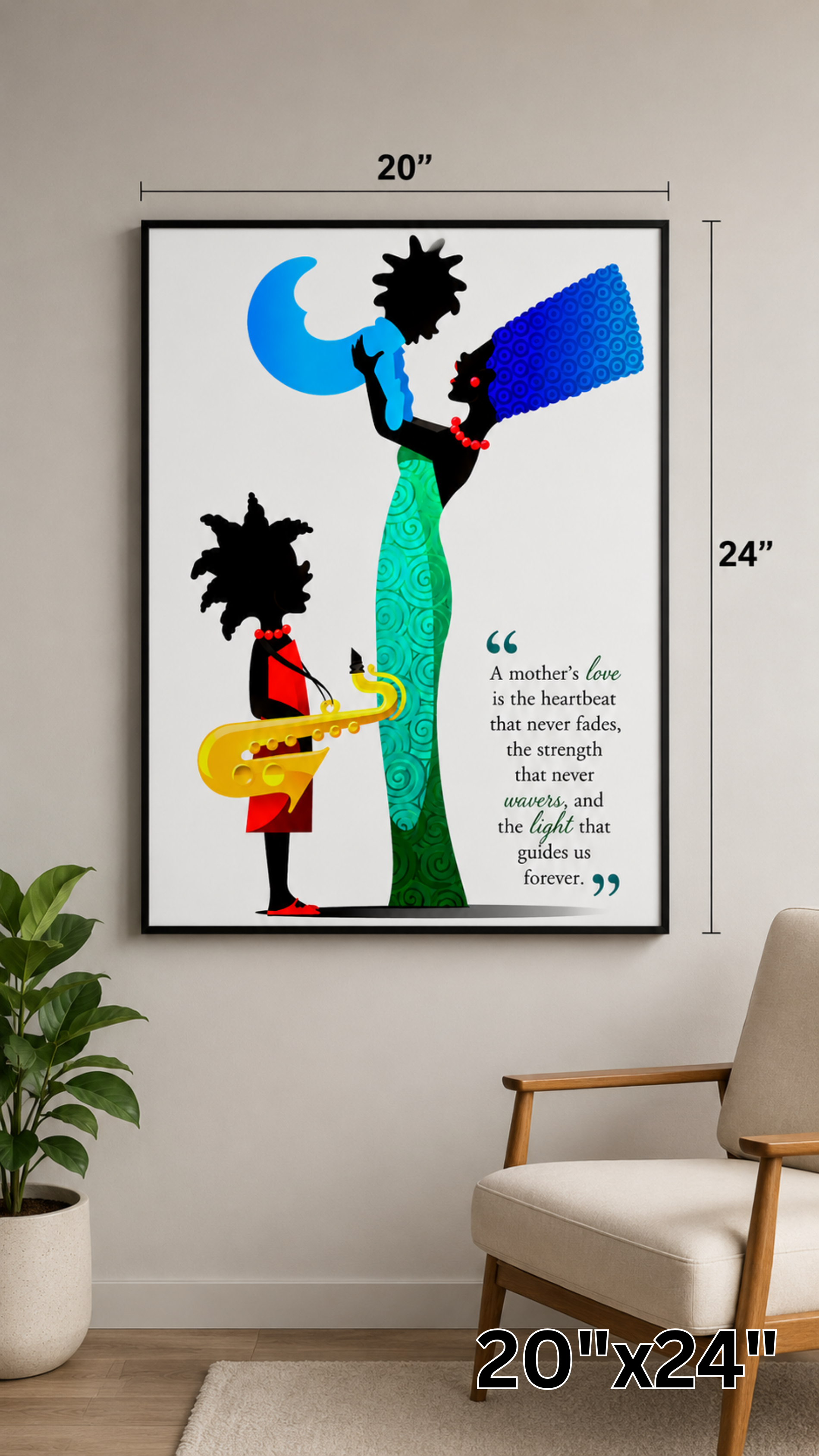 A Mother's Love matte wall poster