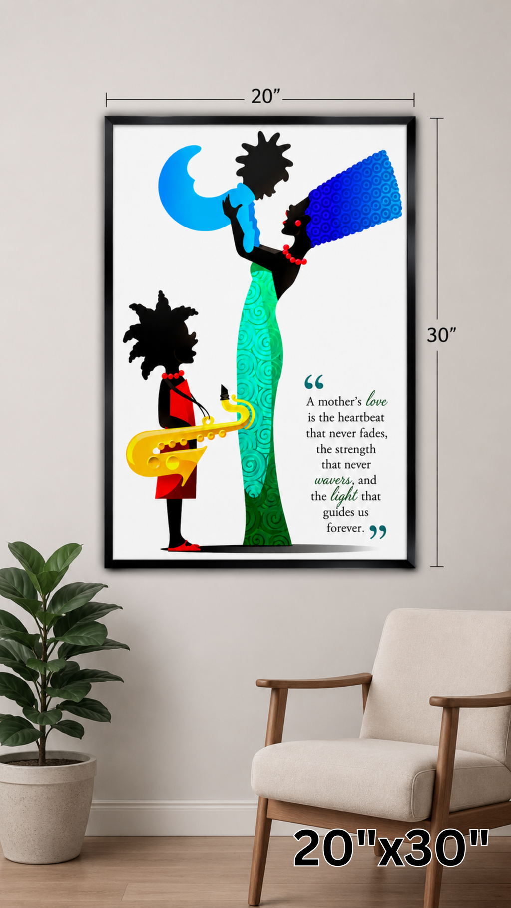 A Mother's Love matte wall poster