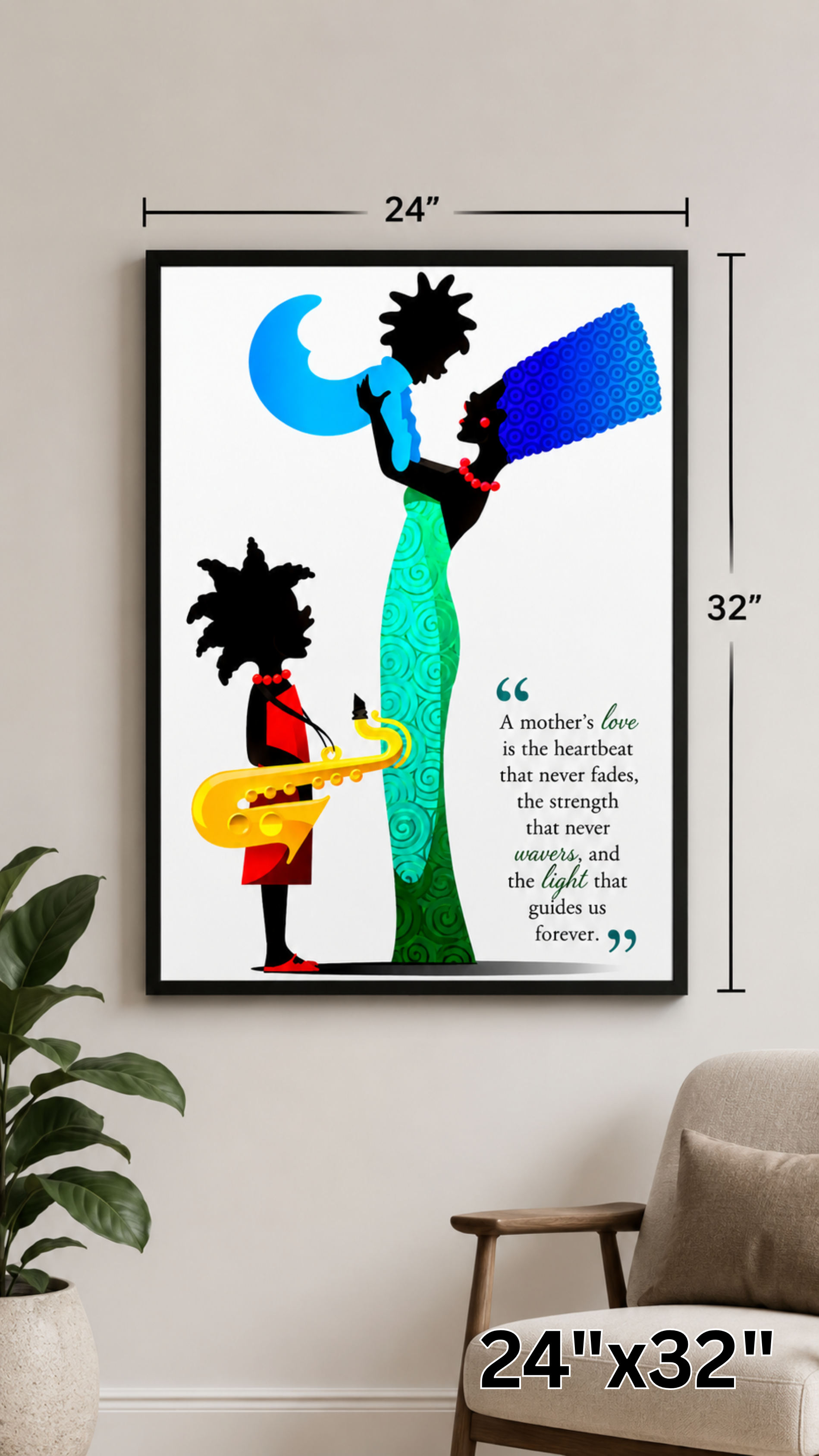 A Mother's Love matte wall poster