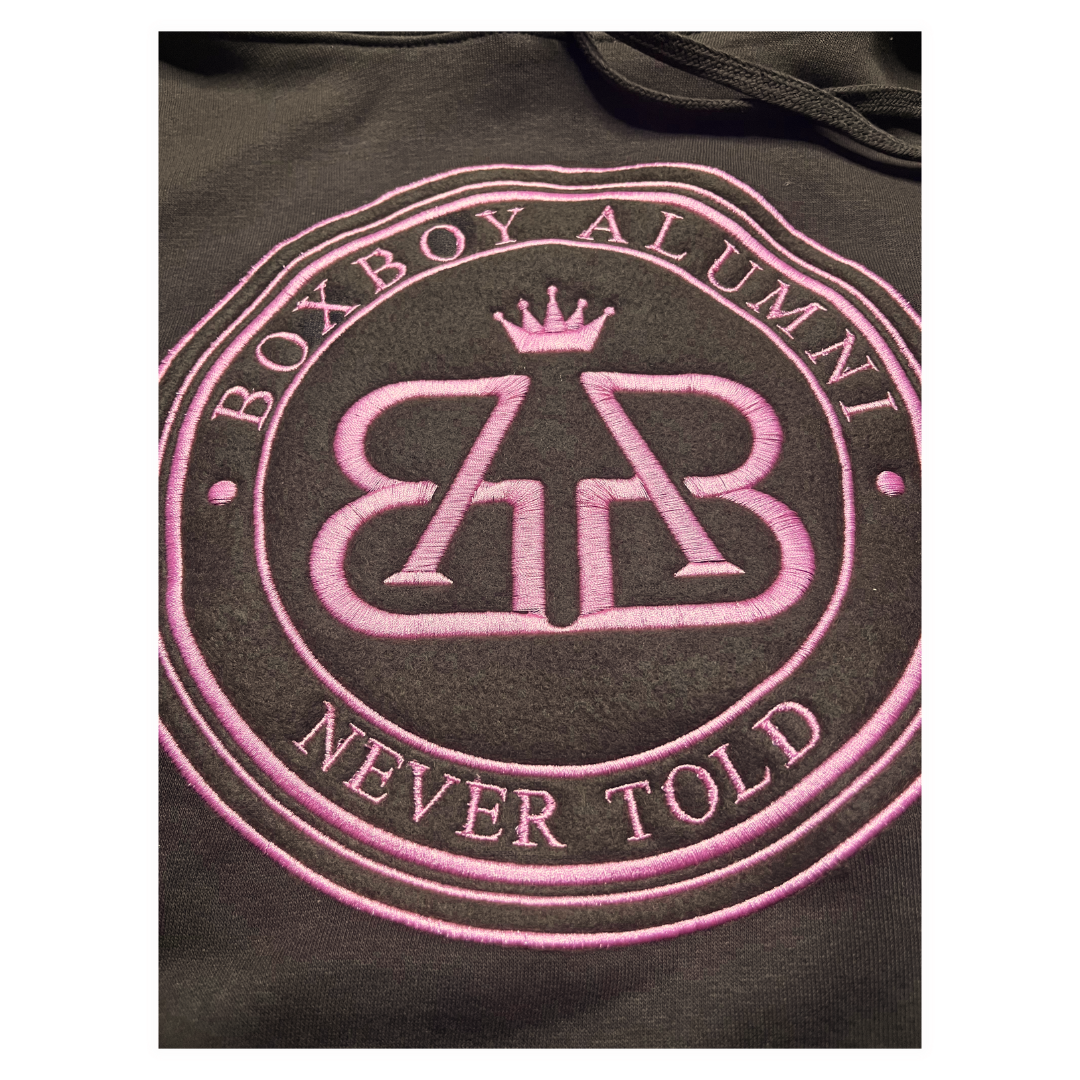BoxBoy Alumni "Never Told" adult hoodie