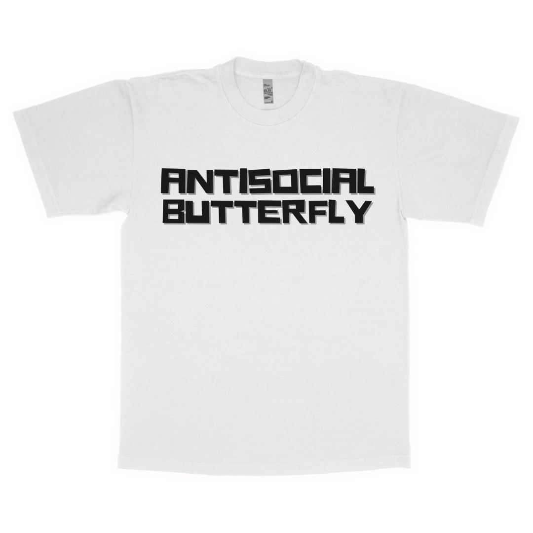 Antisocial butterfly adult t-shirt