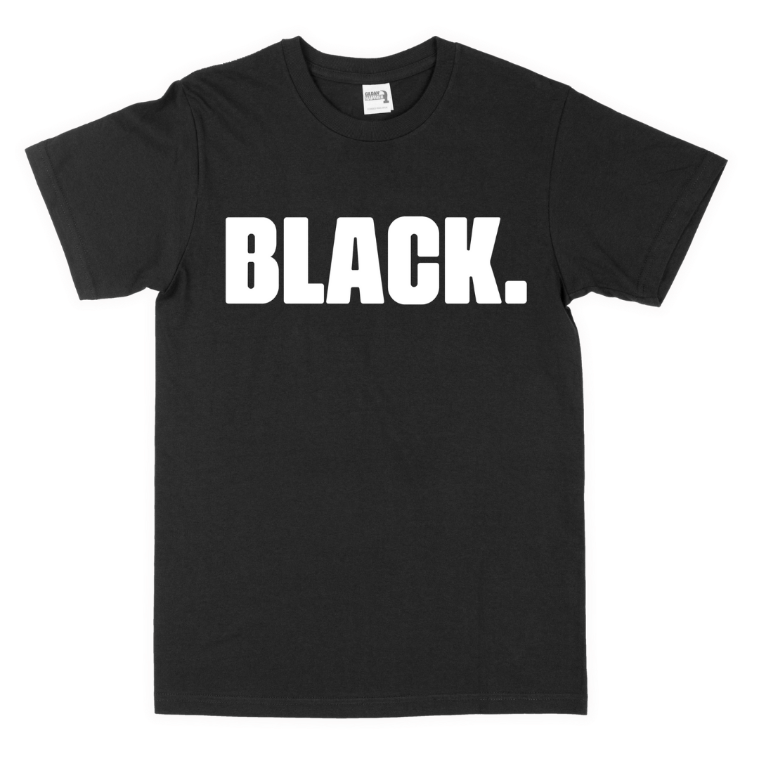 Black. youth t-shirt