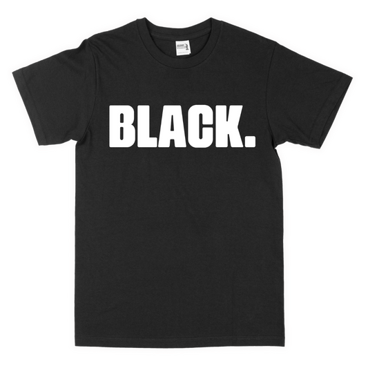 Black. youth t-shirt