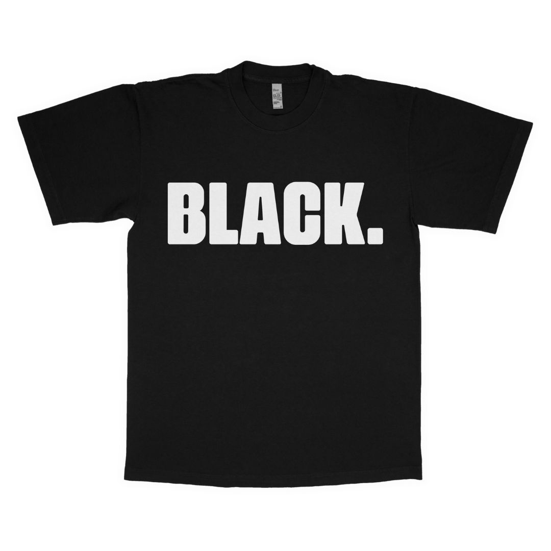 Black. adult t-shirt