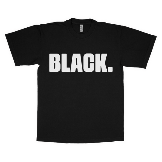 Black. adult t-shirt