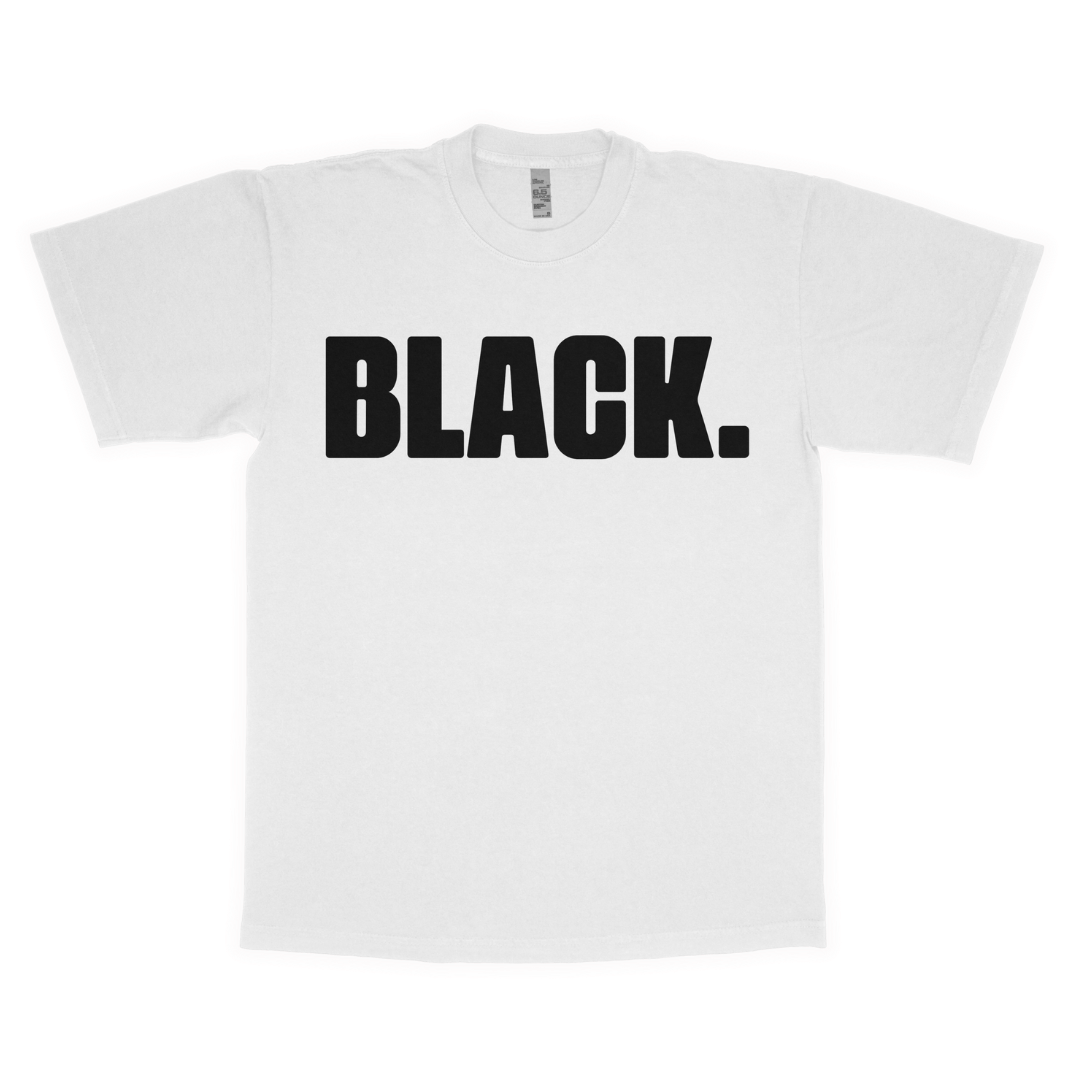 Black. adult t-shirt