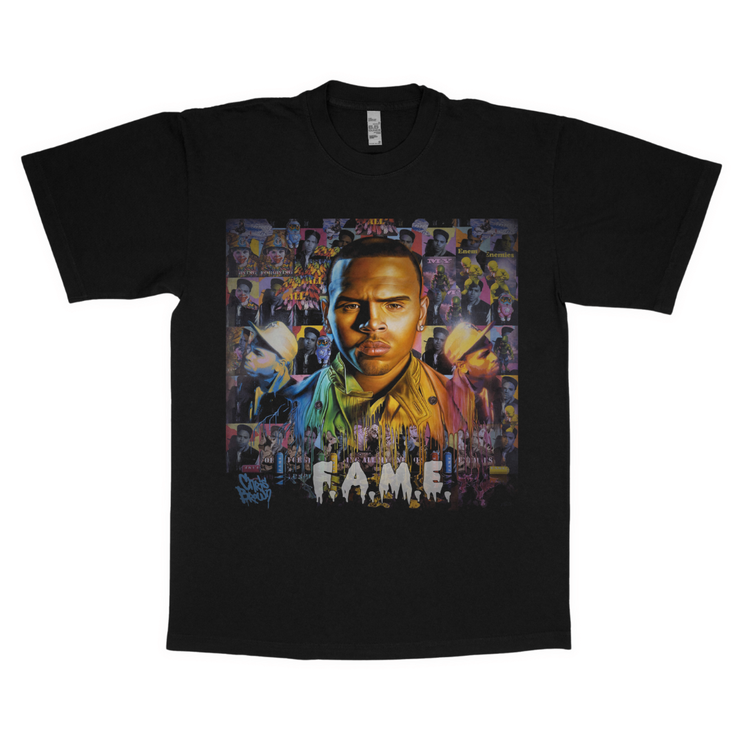 Chris Brown (Fame) adult t-shirt