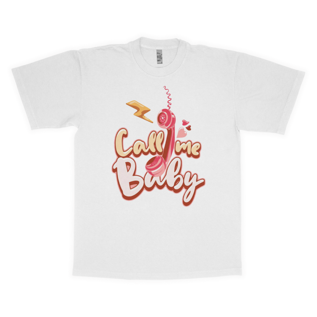 Call me baby adult t-shirt