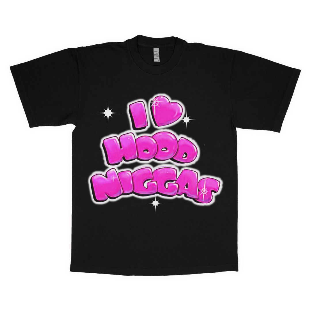 I love hood n*ggas adult t-shirt