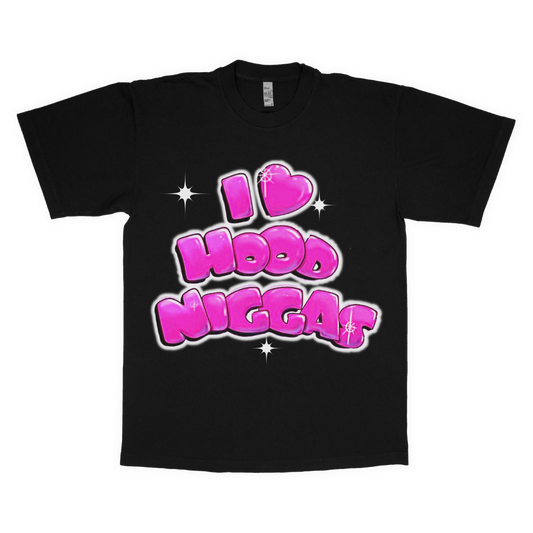 I love hood n*ggas adult t-shirt