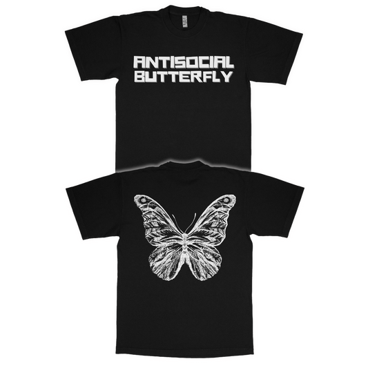 Antisocial butterfly adult t-shirt