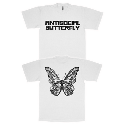 Antisocial butterfly adult t-shirt