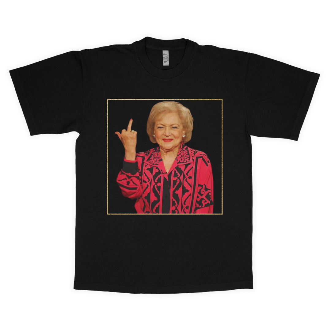 Betty White adult t-shirt