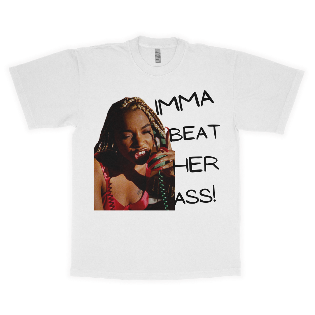 Joi "Imma beat her ass!" adult t-shirt