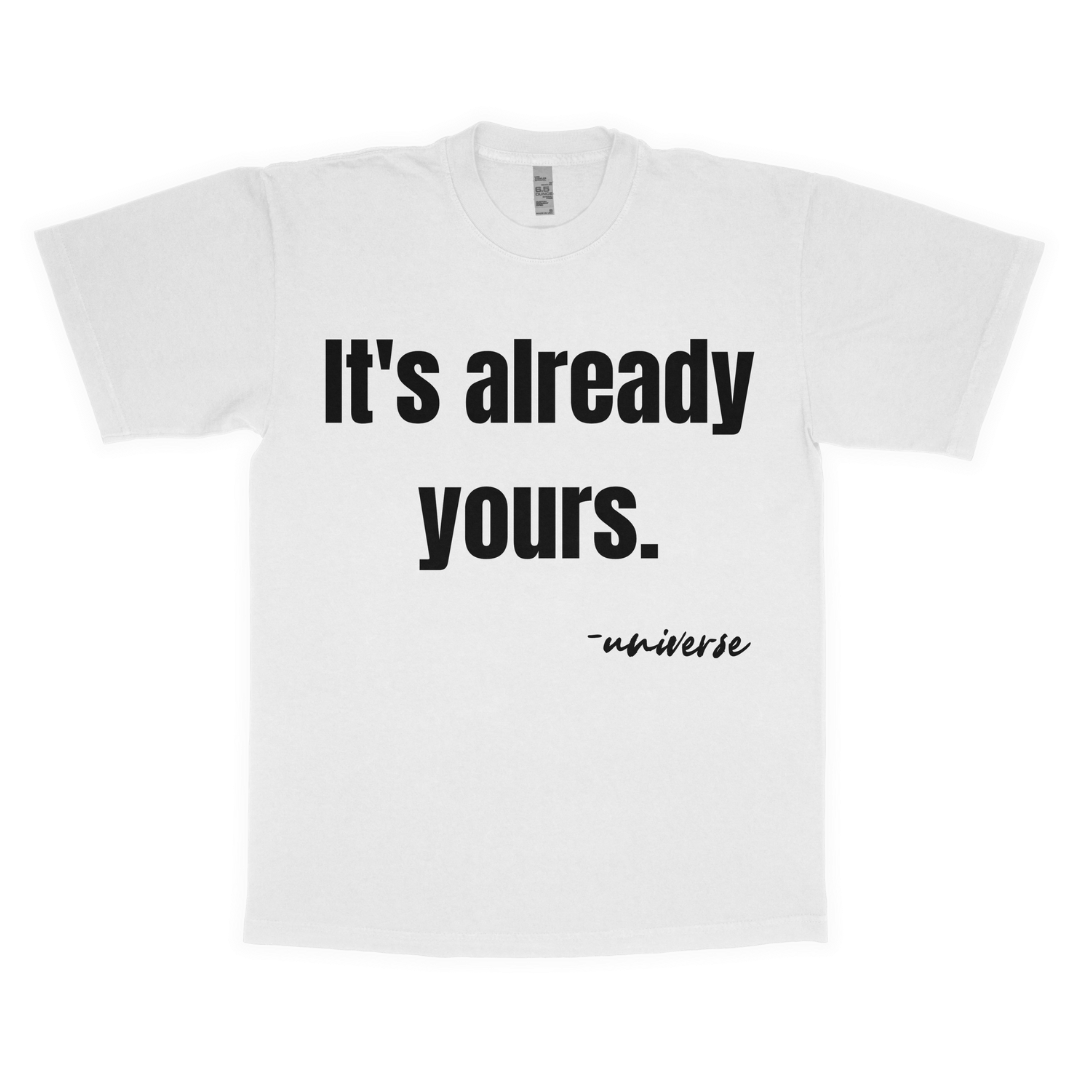 It's already yours adult t-shirt