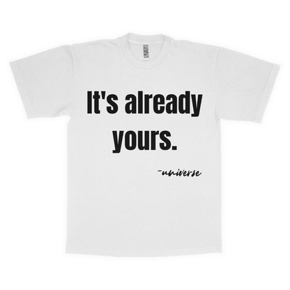 It's already yours adult t-shirt