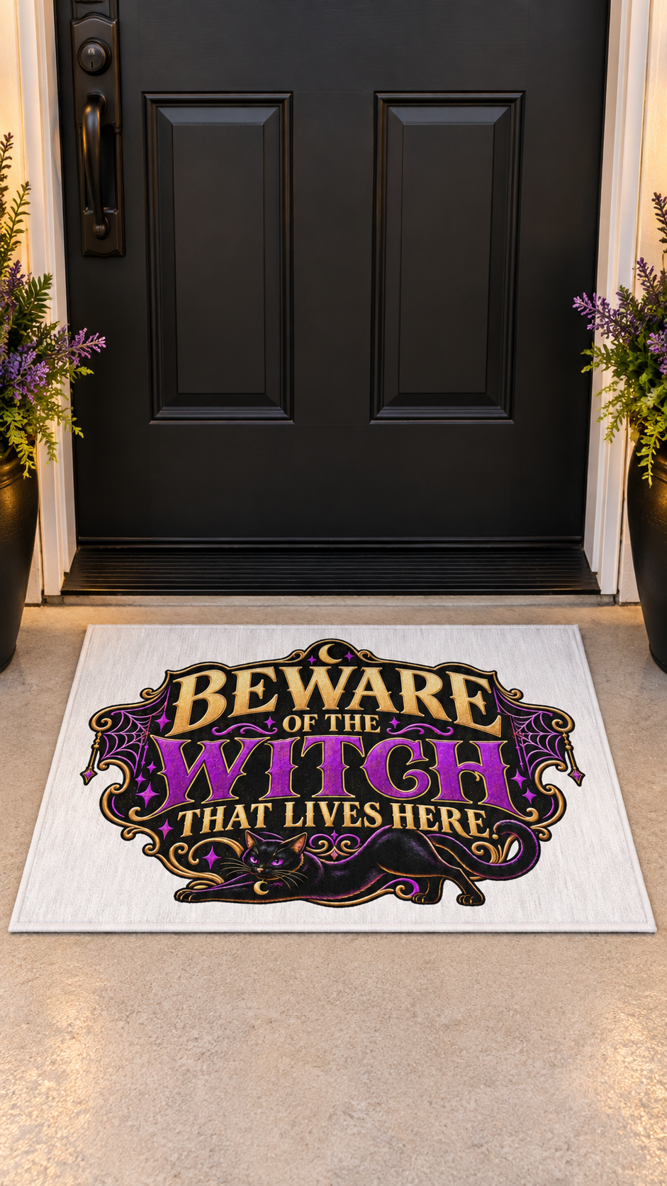 Beware Of The Witch That Lives Here outdoor/area rug