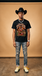 He's From Texas adult tee