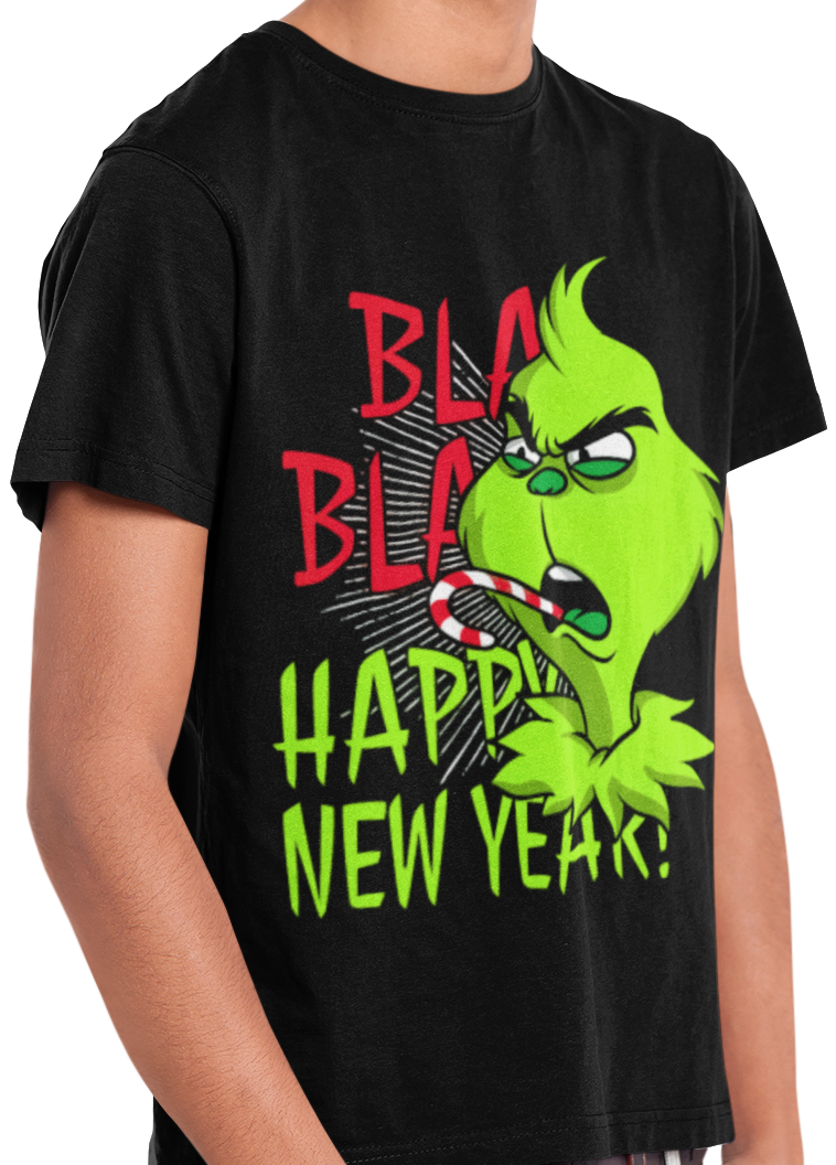 Blah Blah Happy New Year kids' t-shirt