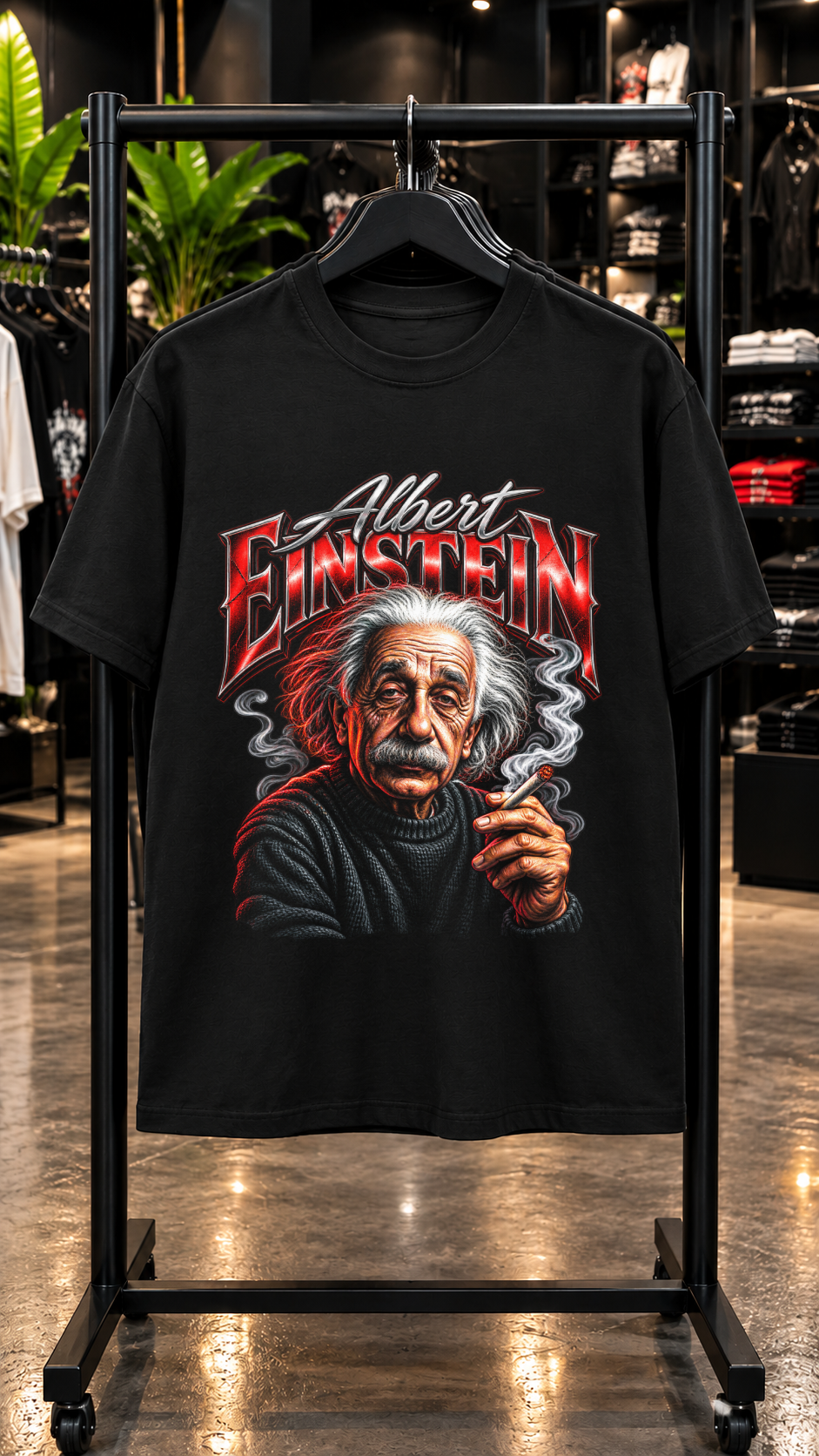 Albert Einstein adult tee