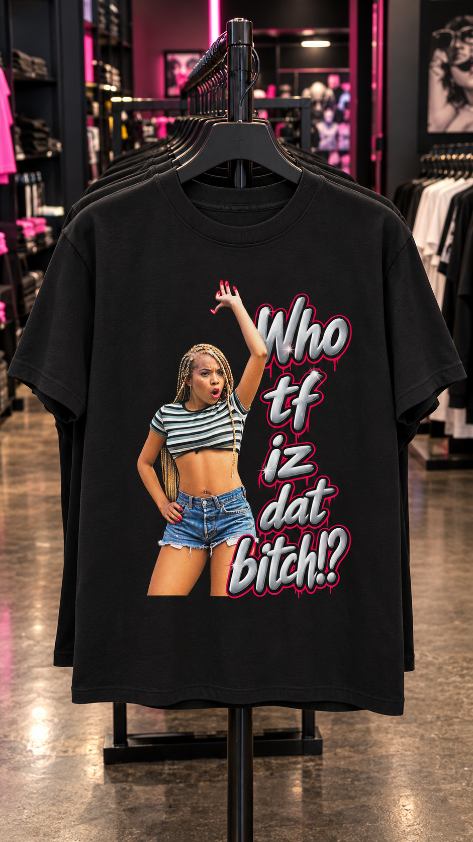 Who TF IZ Dat B*tch adult tee