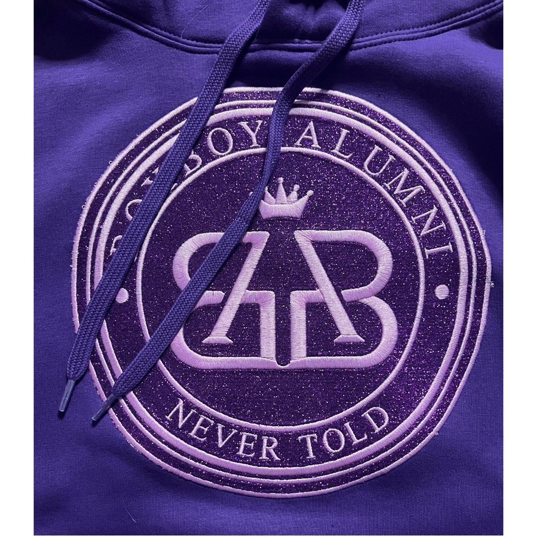 BoxBoy Alumni adult glitter bomb hoodie