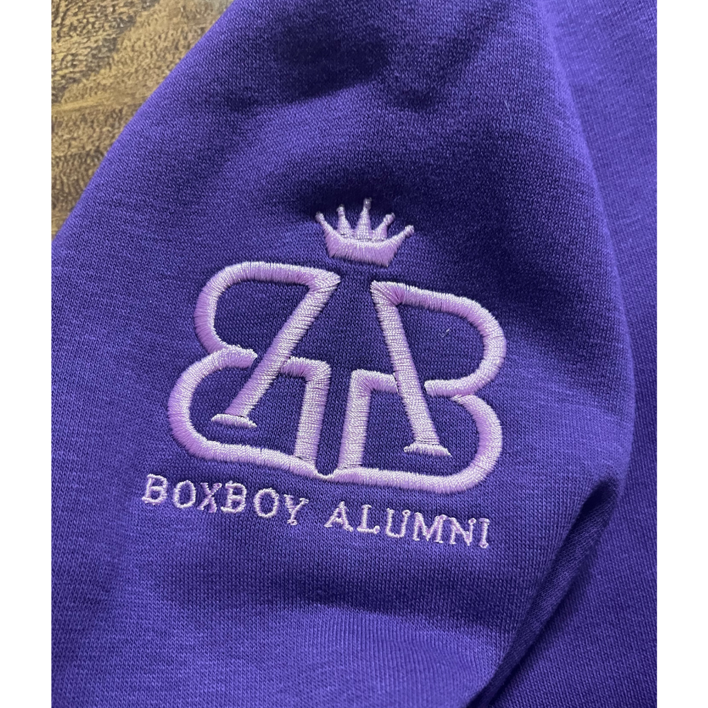 BoxBoy Alumni adult glitter bomb hoodie