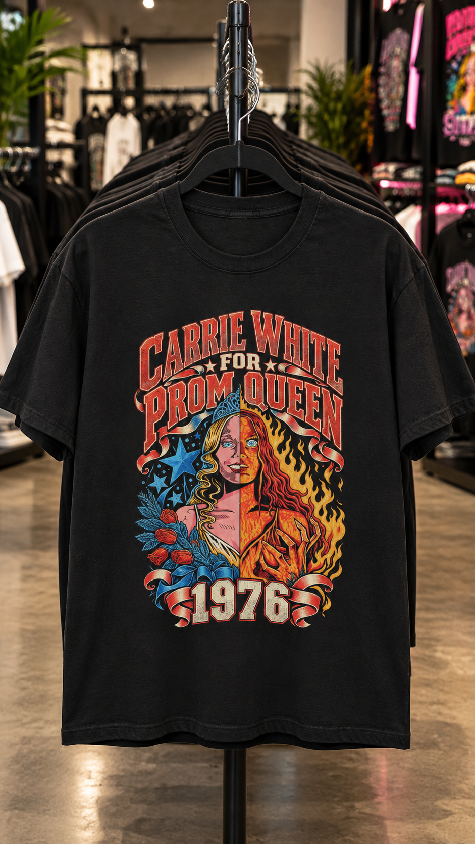 Carrie White For Prom Queen adult tee