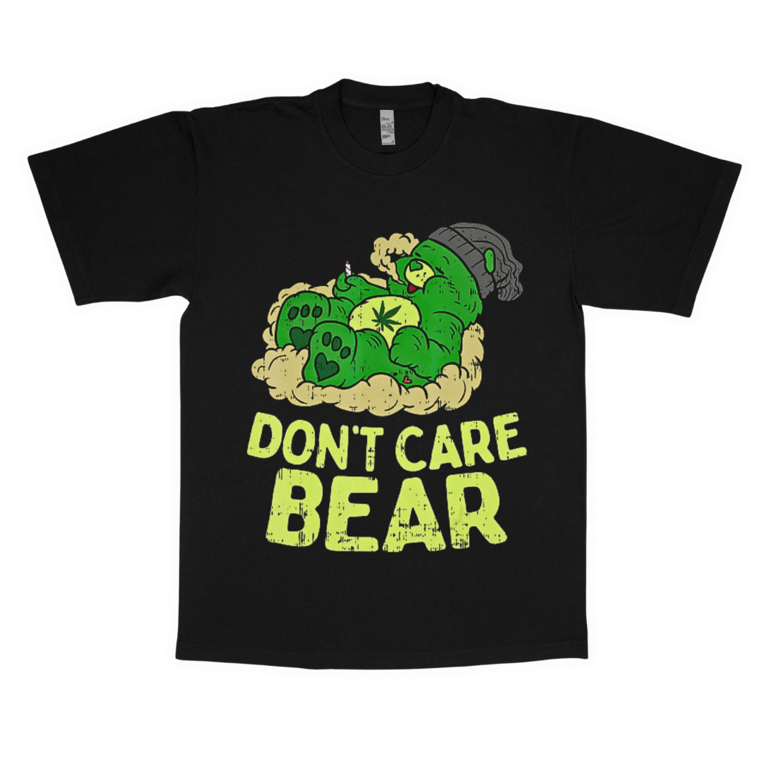 Don't care bear adult t-shirt