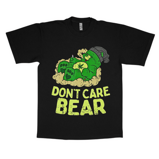 Don't care bear adult t-shirt