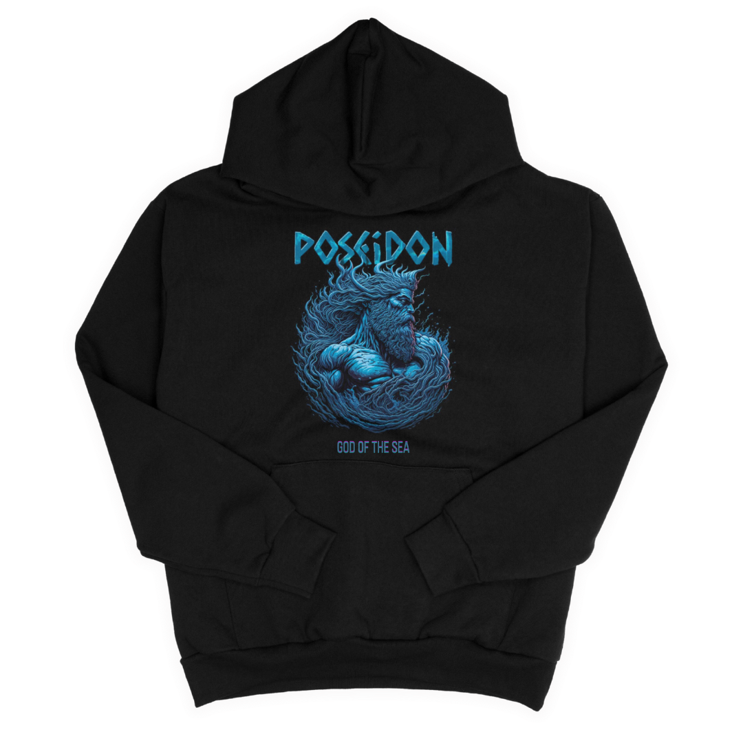 Poseidon (God of the sea) adult hoodie