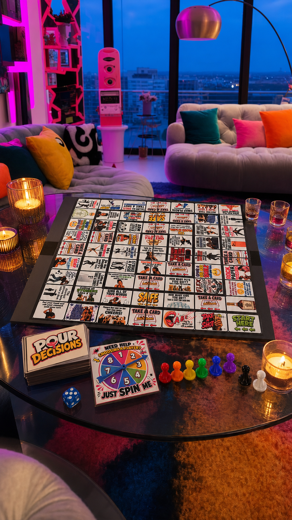 Pour Decisions™ adult drinking board game
