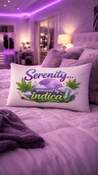Serenity...Sponsored By Indica basic throw pillow