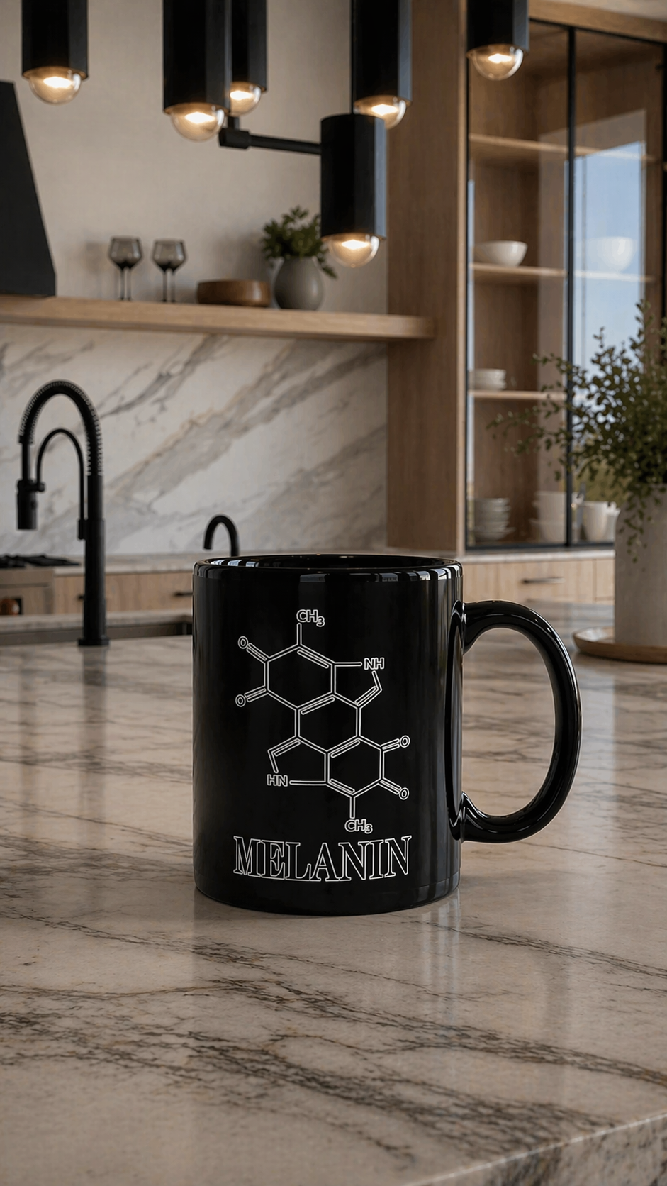 Melanin glossy mug