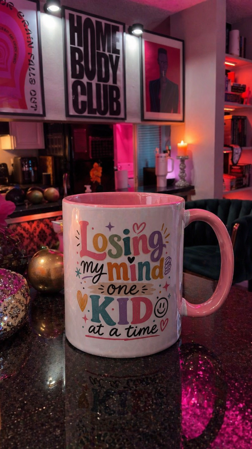 Losing My Mind One Kid At A Time glossy mug